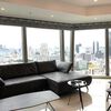 渋谷駅方面を見渡すリビング パークコート渋谷ザタワー 渋谷駅方面を見渡すリビング