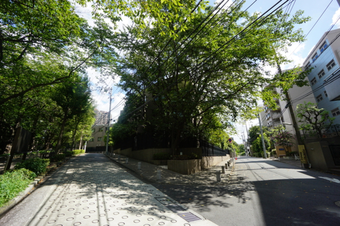 現地約１００mの街並み