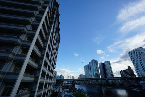 【スカイクレストビュー東京】キャナル面の解放感は魅力的です。