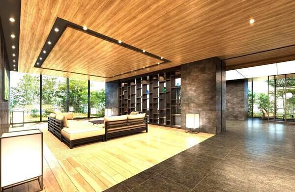 【パークホームズ仙台中央】エントランス１（ロビー）