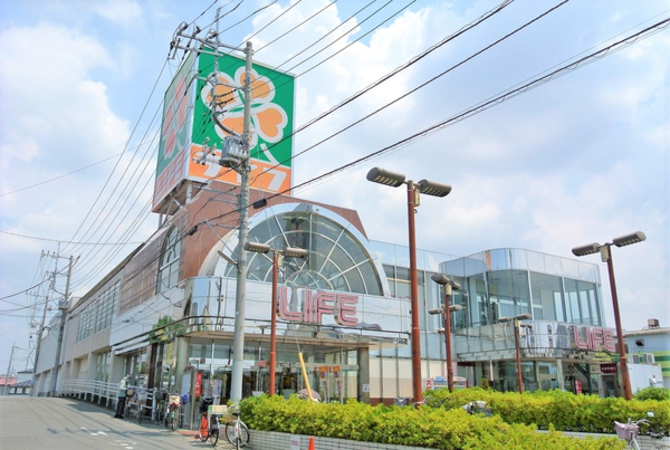 ライフ指扇店　約380ｍ