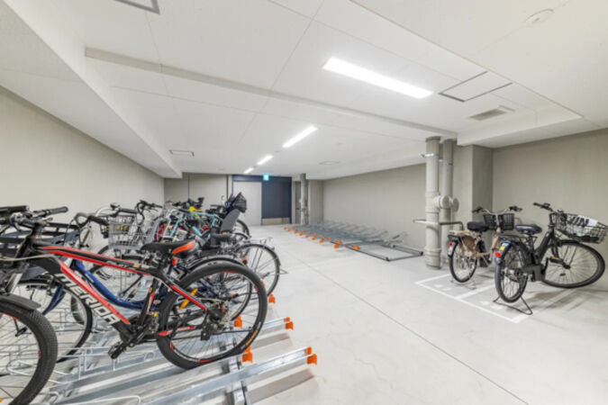 【ファインレジデンス烏丸五条】駐輪場 【ファインレジデンス烏丸五条】駐輪場