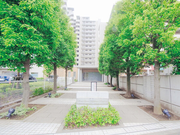 【ライオンズスクエア立川レジデンス】入口への通路 【ライオンズスクエア立川レジデンス】入口への通路