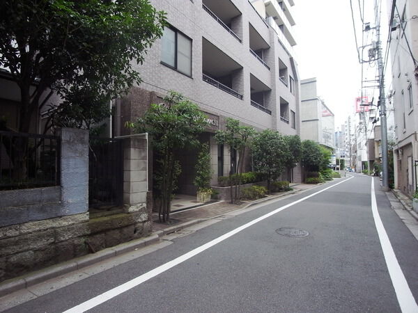 【セザール市谷田町】前面道路 【セザール市谷田町】前面道路