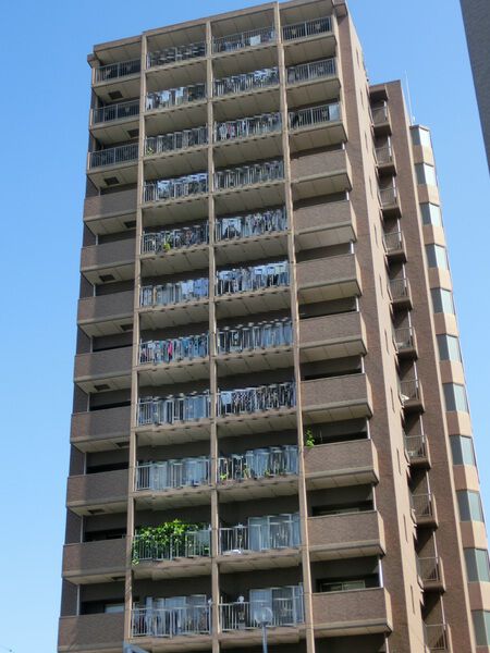 【ダイアパレス大曽根ウルズ】建物全景　バルコニー側