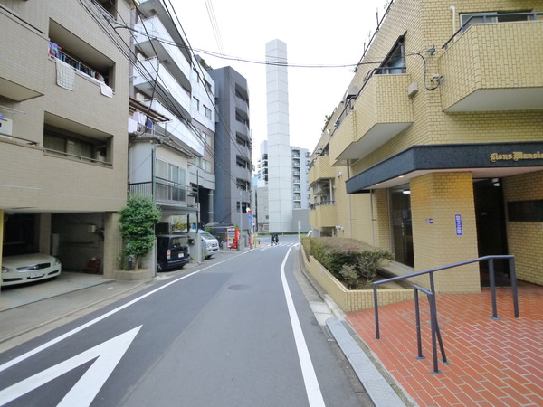 【ライオンズマンション中野弥生町】エントランス側の前面道路 【ライオンズマンション中野弥生町】エントランス側の前面道路