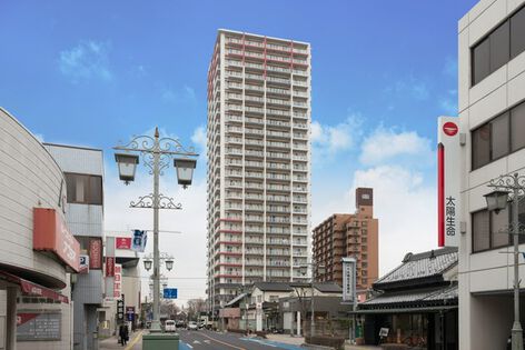 地上26階建て総戸数152戸のタワーマンション。		