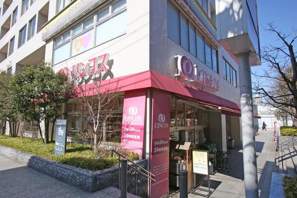 毎日の買い物に便利な「リンコス高輪店」まで約300m（徒歩4分）。		