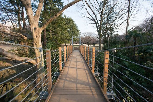 広大な敷地の「砧公園」までは約750m（徒歩10分）。		