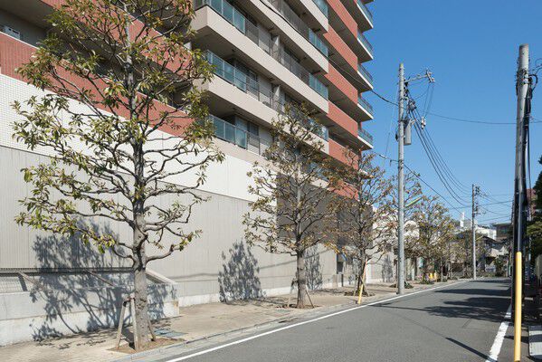 地下部分に168台分の駐車場を設置し、直通エレベーターで移動。 地下部分に168台分の駐車場を設置し、直通エレベーターで移動。