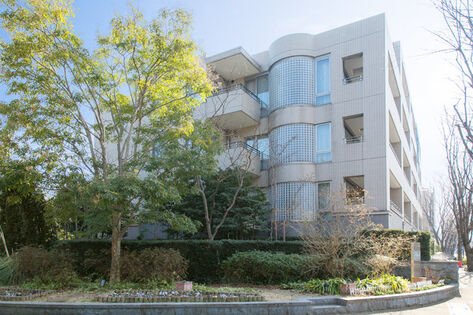 高低がある植栽を設け、住まう人すべてに癒しを与えている。