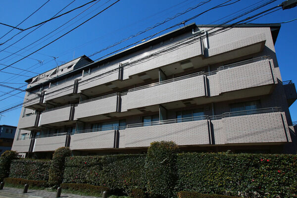 【パークコート弦巻】南面採光中心の住棟配置でゆとりのプラン。		