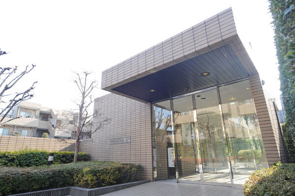 シンボルツリーが四季を感じさせるエントランス。