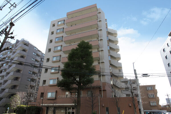 【梅島パークホームズ】3方を道路に囲まれた独立性の高い敷地です。		