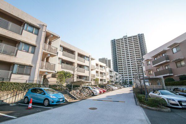 来客用駐車場6台を含む、計412台の駐車場（平置式）が敷地内に用意されています。		