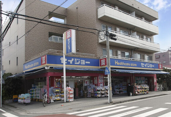 「くすりのセイジョー中野島店」は、約750m（徒歩10分）。