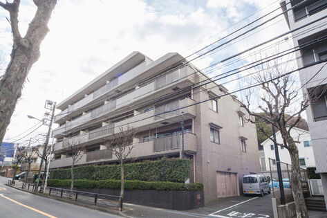 重厚感がありながらも、周辺と融和する落ち着いた外観。