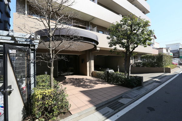 訪れる人を優しくお迎えする明るいアプローチ。		