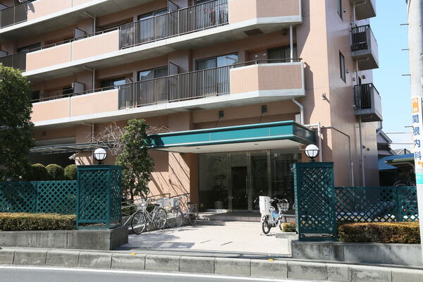 エントランスアプローチは、両サイドに植栽し、ゆとりと気品に満ちた佇まい。		