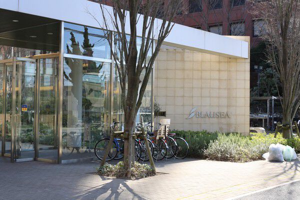 広々としたアプローチを通ると、明るい光が差し込むエントランス。