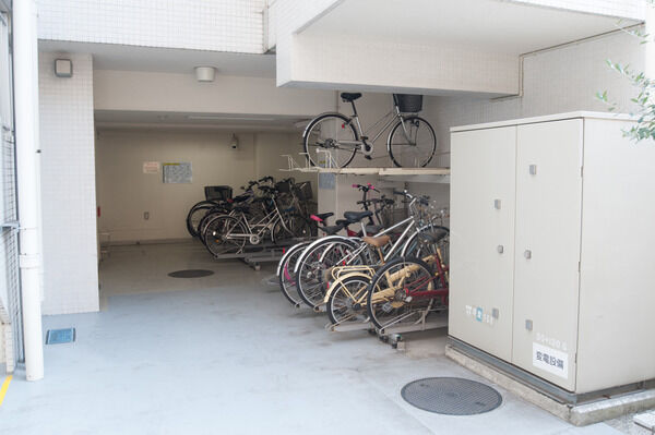 約23台収容できる自転車駐輪場を設置。