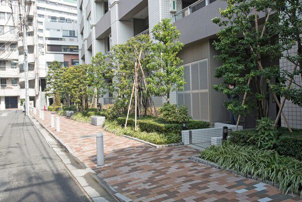 四季の花が咲く散歩道「シーズンズ・プロムナード」。		 四季の花が咲く散歩道「シーズンズ・プロムナード」。