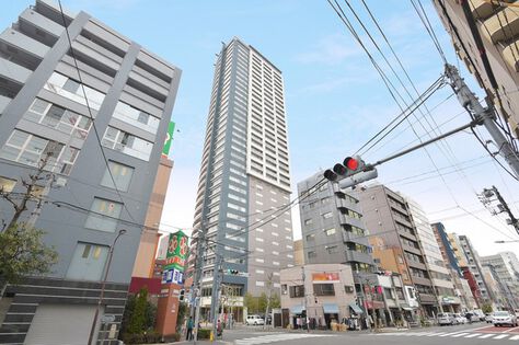 地上37階建て、総戸数260戸、東京の都市景観を美しく彩るタワーデザインです。		