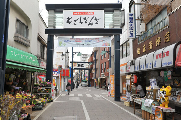 「戸越銀座商店街」では、日常品など多くの物が揃う。		