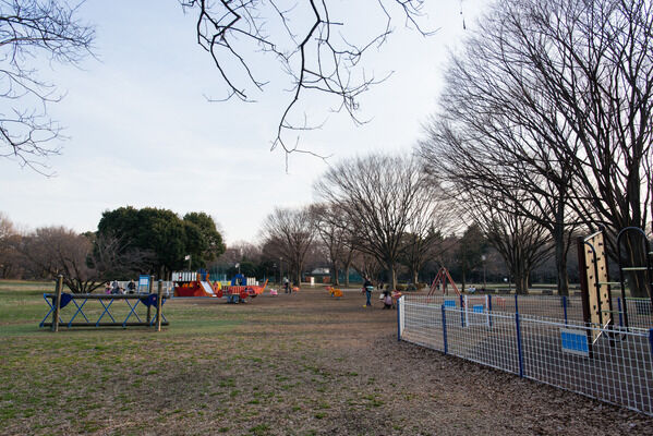 都内有数の緑を誇る「砧公園」は、約750m（徒歩9分）。