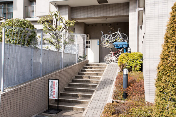 36台収容の駐輪場。