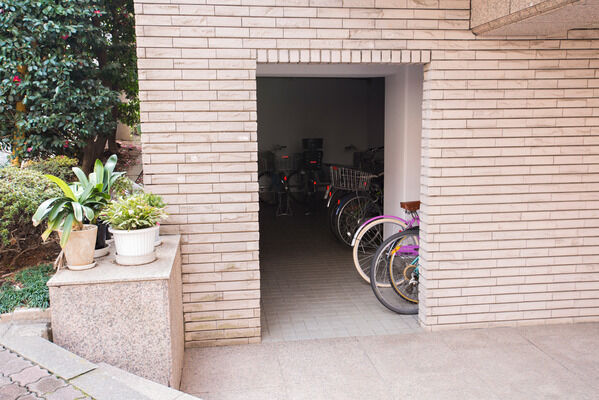 28台収容の駐輪場。