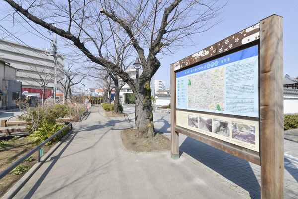 都心の住宅街に位置しながら、四季の草花を愉しめる「北沢川緑道」。		