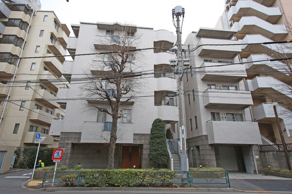 【パークハイム野方】大通に面したシンボルツリーが特徴的。		