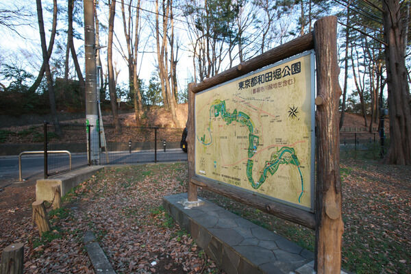 広大な敷地と豊かな緑の「和田堀公園」は、約1,300m（徒歩17分）。