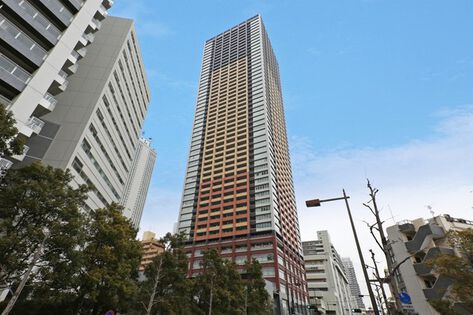 地上約180m、52階建のタワーマンション。