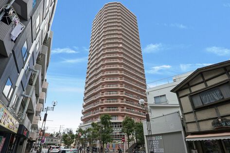 見晴らしの良い立地において、風景を楽しめる26階建のタワー。		