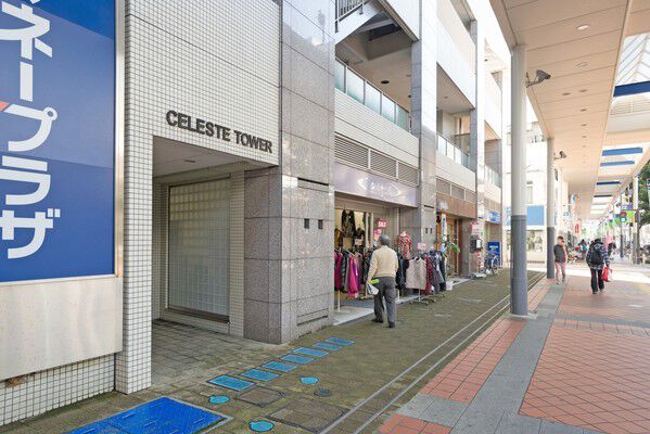 セキュリティ面に配慮し作られたエントランス。