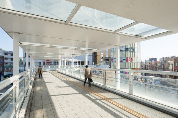 「辻堂」駅からつながるペデストリアンデッキで楽々アクセス。		