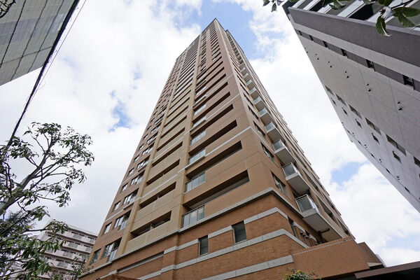 【ディーグランセ上町台ハイレジデンス】高台に堂々と建つ風格ある外観は、歴史ある地にふさわしい輝きを放っています。		