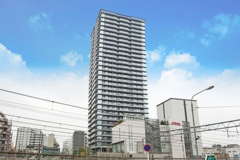 地上30階建、総戸数285戸のタワーレジデンス。 地上30階建、総戸数285戸のタワーレジデンス。