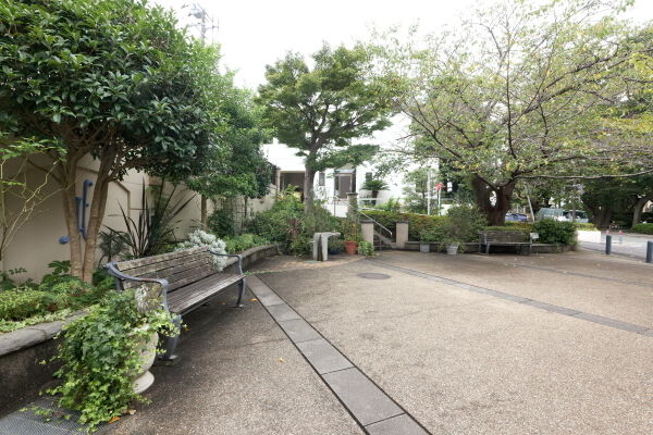 緑豊かで広々としたパブリックスペース。