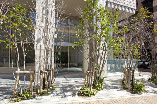 エントランスを抜けると品格の2層吹き抜け迎賓空間が広がります。 エントランスを抜けると品格の2層吹き抜け迎賓空間が広がります。