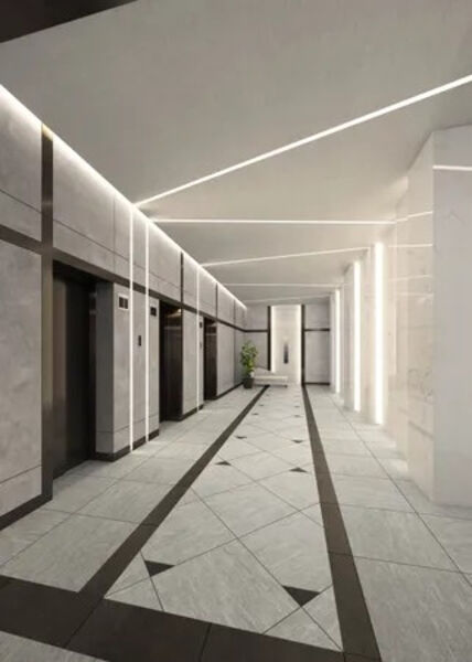 【ザ・ファインタワー名古屋今池】エレベーターホール(完成予想図) 【ザ・ファインタワー名古屋今池】エレベーターホール(完成予想図)