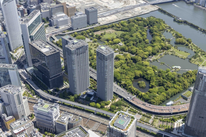 【東京ツインパークス】空撮写真