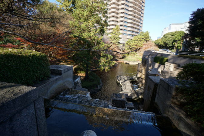 御殿山庭園　現地から約220ｍ