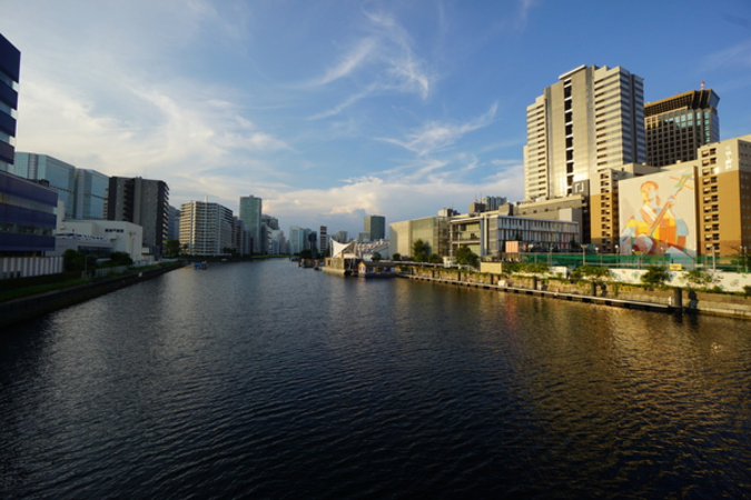 天王洲運河（現地から約１９０ｍ）