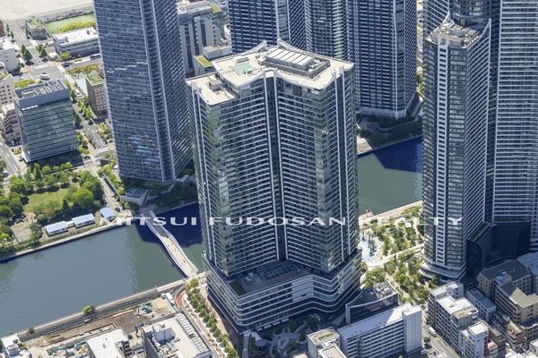 【パークタワー勝どきミッド】ミッド　外観　空撮