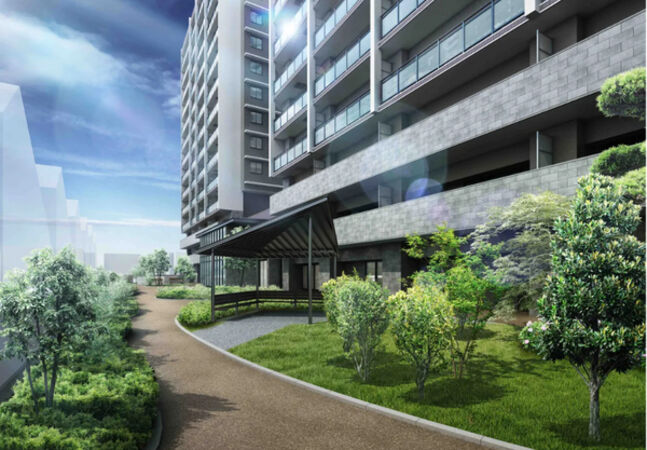 【ロイヤルガーデンシティ学南町】アプローチ(完成予想図) 【ロイヤルガーデンシティ学南町】アプローチ(完成予想図)