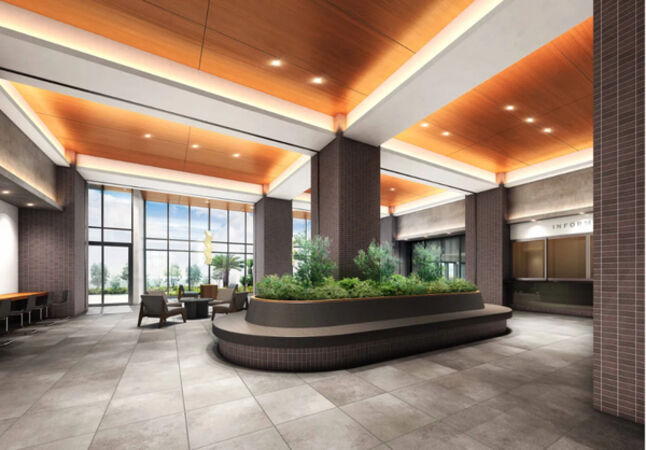 【ロイヤルガーデンシティ学南町】エントランス(完成予想図) 【ロイヤルガーデンシティ学南町】エントランス(完成予想図)