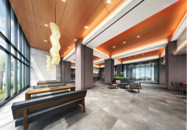 【ロイヤルガーデンシティ学南町】ラウンジ(完成予想図) 【ロイヤルガーデンシティ学南町】ラウンジ(完成予想図)